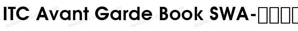 ITC Avant Garde Book SWA字体转换